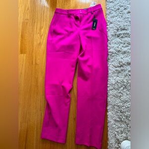 Express suit pants pink berry size 0 long new. Neon Berry